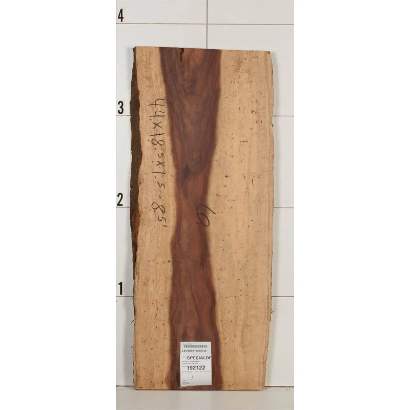Curly Katalox Wood Slab - Thickness:1-1/2" - Width:18-1/2" - Length:44"